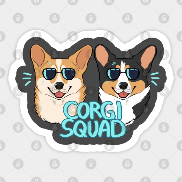 CORGI SQUAD Sticker by mexicanine